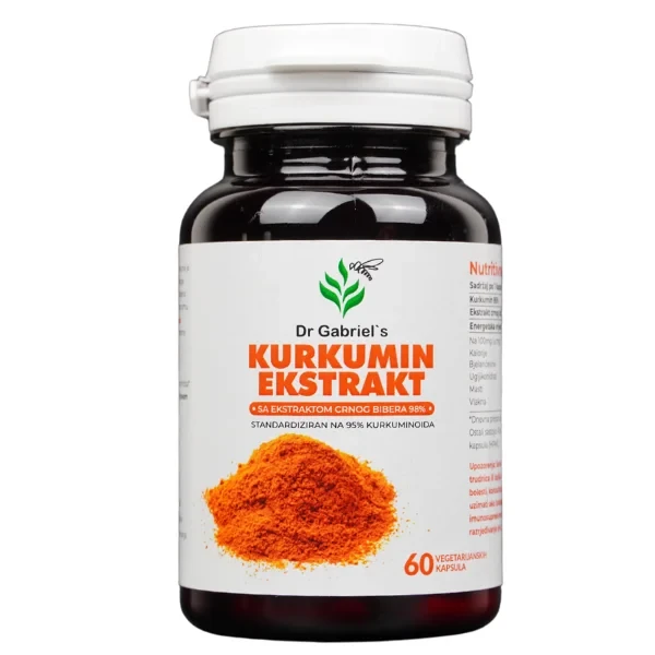 Dr. Gabriel's Kurkumin ekstrakt - 60 vegetarijanskih kapsula