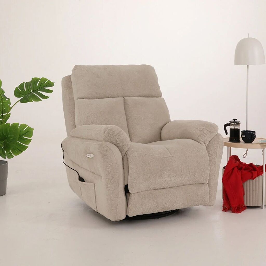 Atelier del Sofa Električna fotelja Comfera Electric, 90 x 100 x 95 cm, Krem