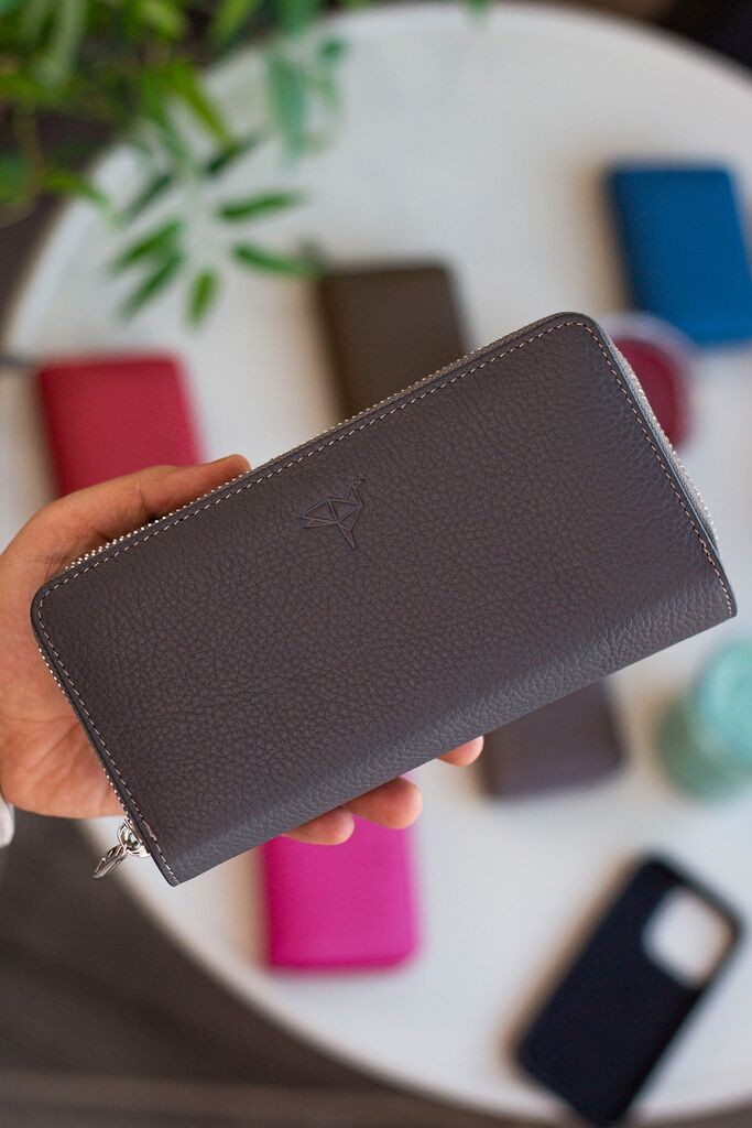 Garbalia novčanik Orleans, sivi