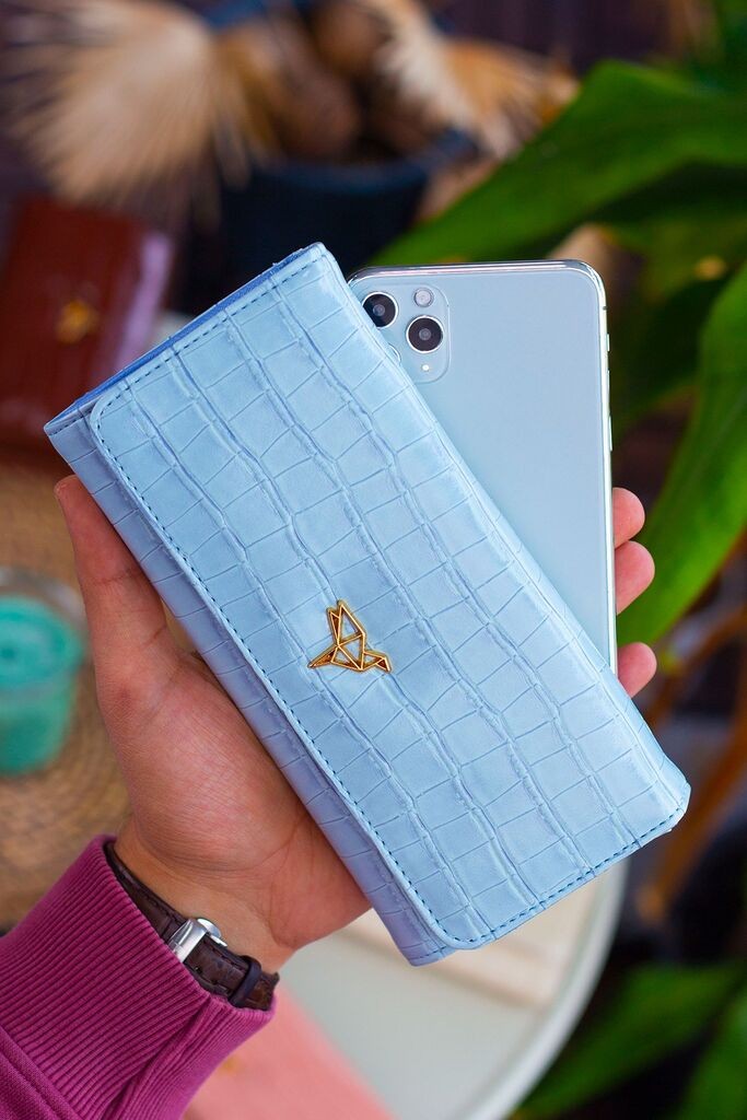 Ženski novčanik Garbalia, svijetloplave boje