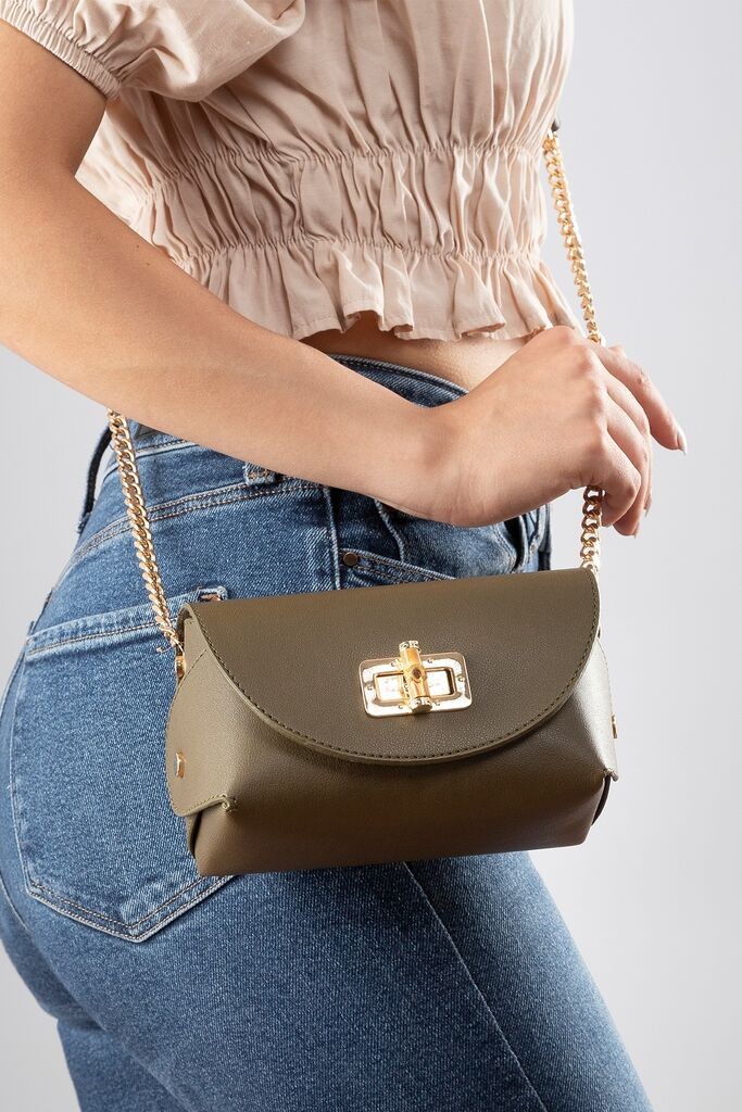 Bemiss Ženska Torba Fonte, 18 x 8 x 11 cm, Zelena