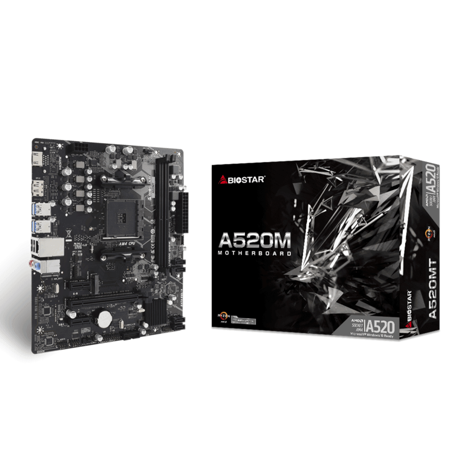 MB BIOSTAR A520MT, mATX, Soc AM4, DDR4, M.2, GbE LAN, HDMI, DP