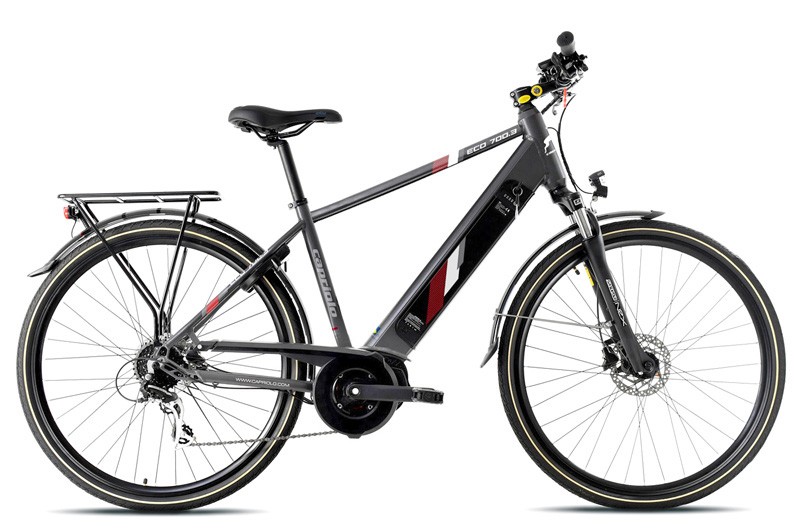 Capriolo Električni bicikl 28"/20" ECO 700.3, Tamnosivi