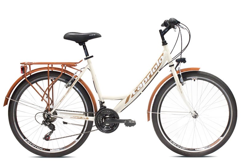 Capriolo Ženski bicikl 26"/19" Metropolis Lady, Bež-Braon