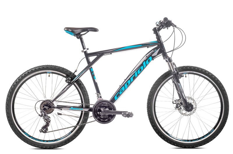 Capriolo Muški bicikl 26"/18" Adrenalin Disc, Crno-Svijetloplavi