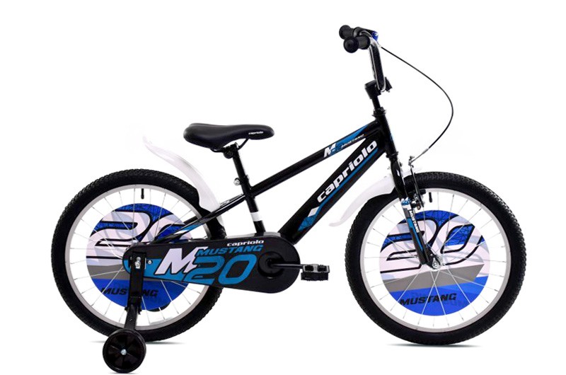Capriolo Bicikl za dječake Mustang 20, Crno-Plavi