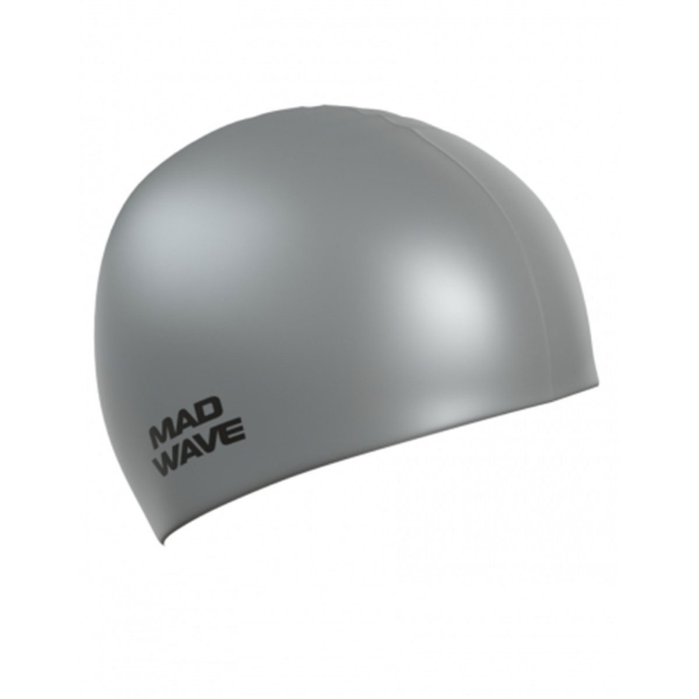 Mad wave Kapa za plivanje latex solid soft, Srebrna
