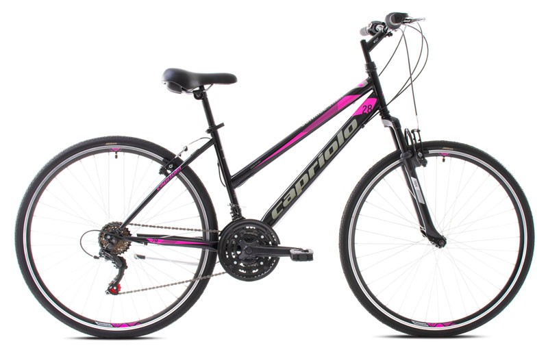 Capriolo Ženski bicikl 28"/19" Sunrise Lady Treking, Crno-Roza