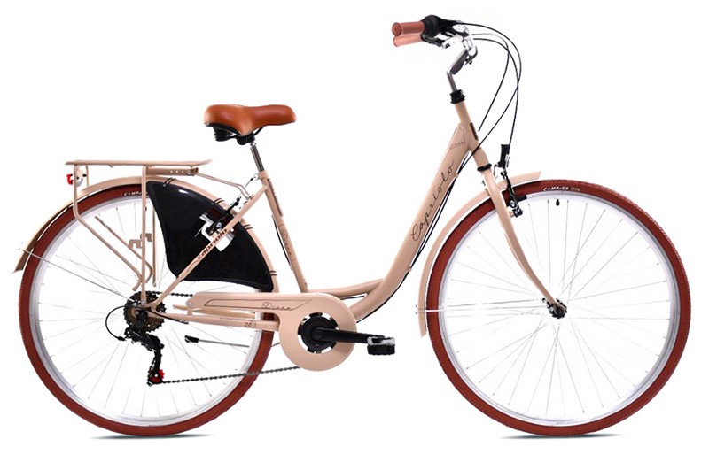 Capriolo Ženski bicikl 28"/18" Diana City, Bež-Braon