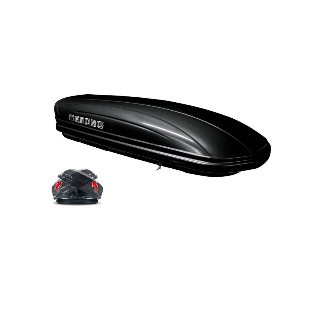 Menabo Krovni kofer Mania Duo 460, Crni