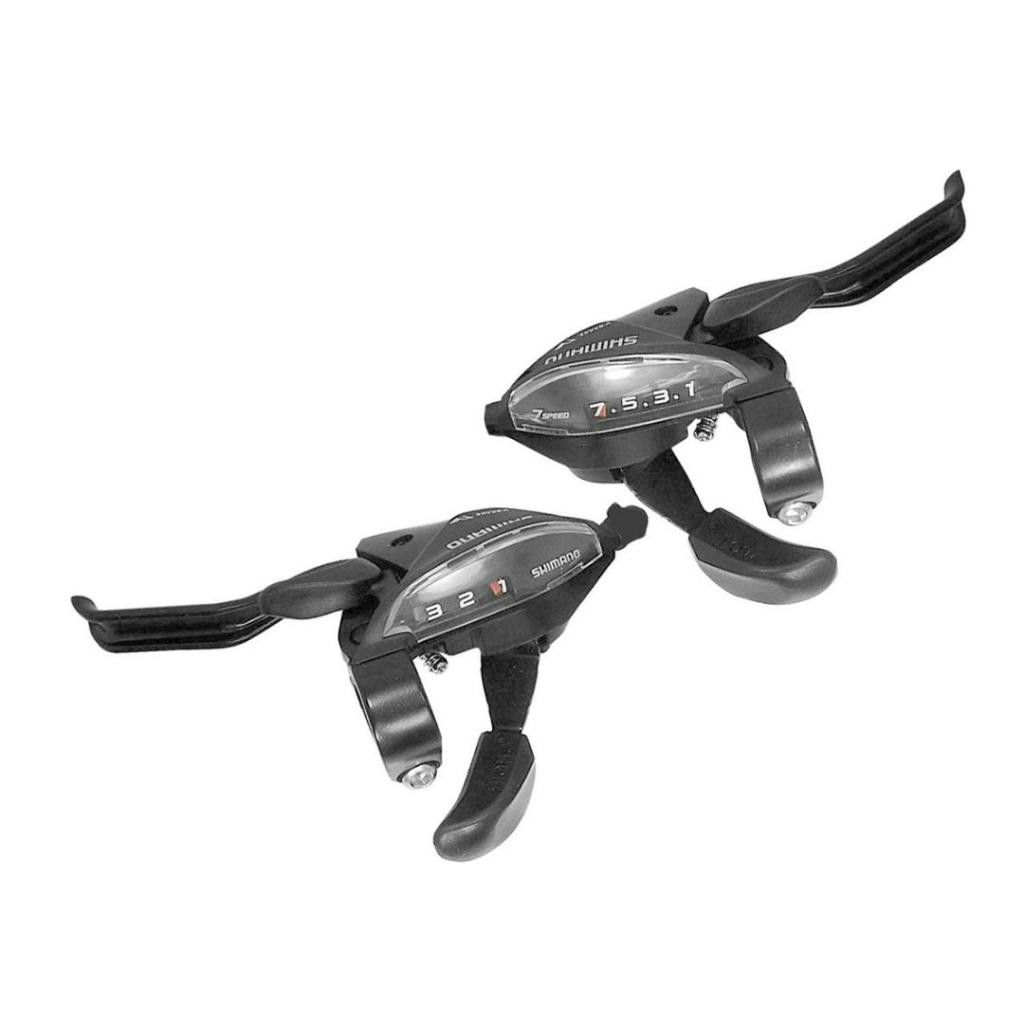 Shimano Ručice mjenjača astef5102lsbl+rv7cl, 3/7 brzina, Crne