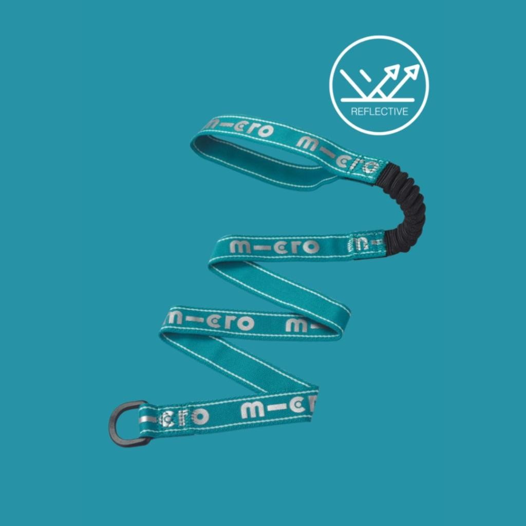 Micro Traka za vuču romobila Pull & Carry Elastic Aqua Reflective, Plava