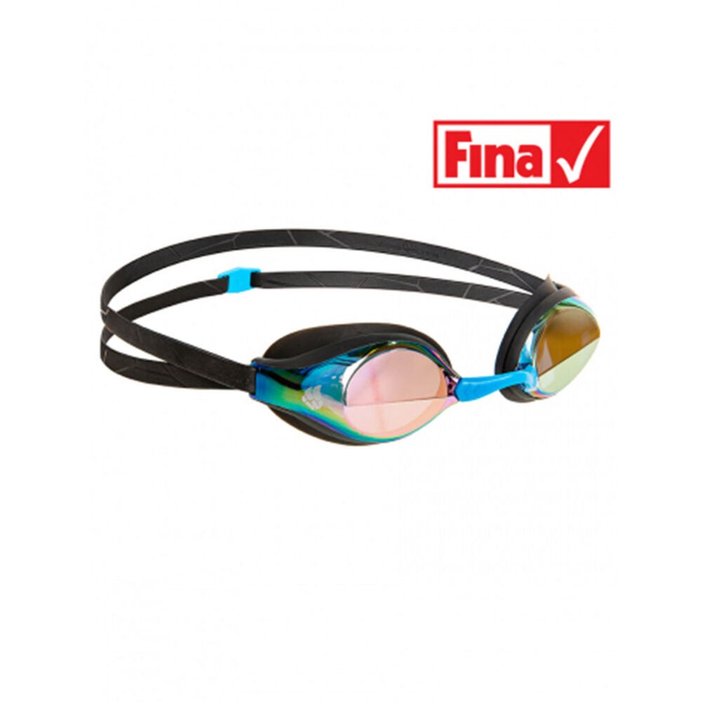 Mad Wave Naočale za plivanje Racing goggles Record breaker Rainbow, Crne