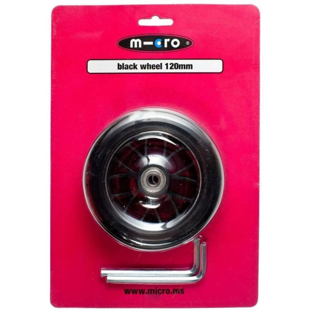Micro Točak za romobil Bullet, 120mm, Crni