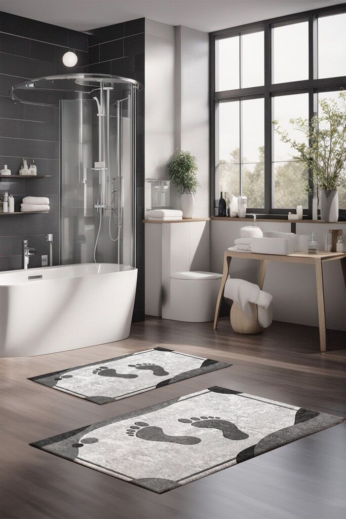 L'essentiel Maison set prostirki za kupatilo CT-5393, siva