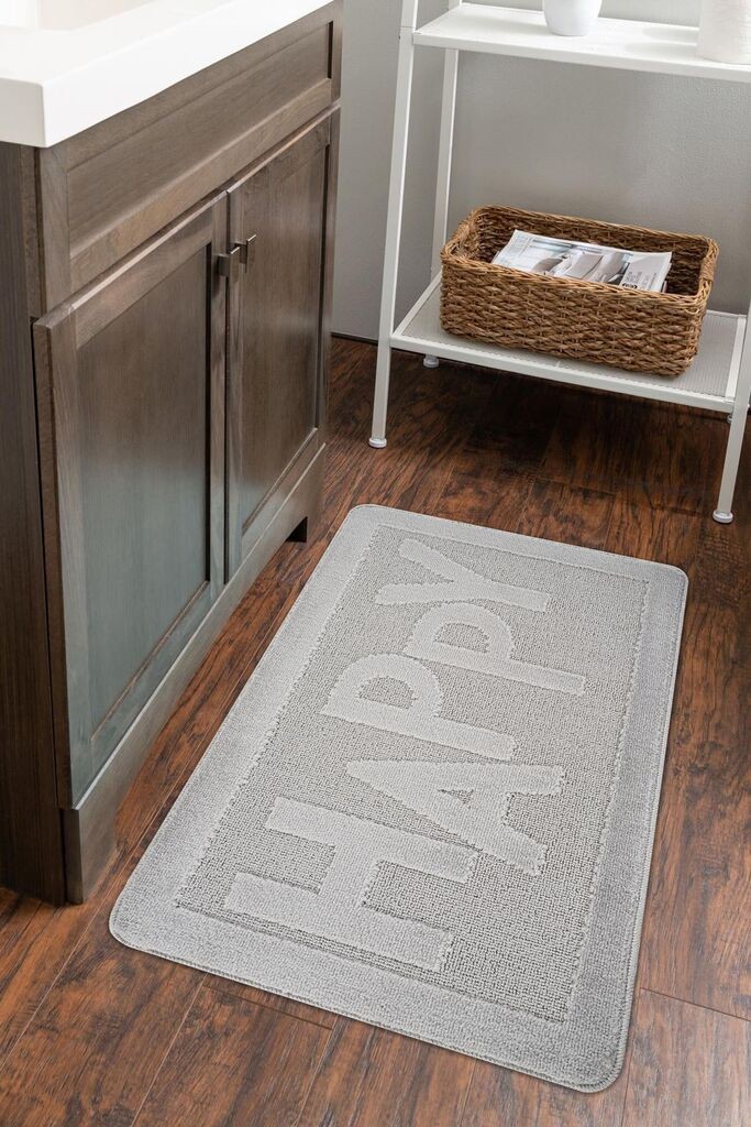 L'essentiel Maison Happy prostirka za kupatilo, 60x100 cm, siva