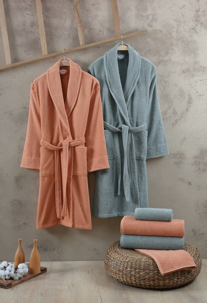 L'essentiel Maison Family set bade mantila sa peškirima Elisa, narandžasto-zeleni