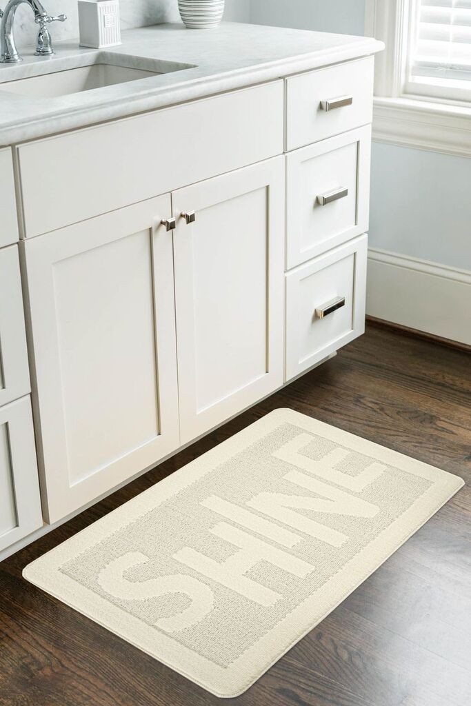 L'essentiel Maison Shine prostirka za kupatilo, 60x100 cm, krem