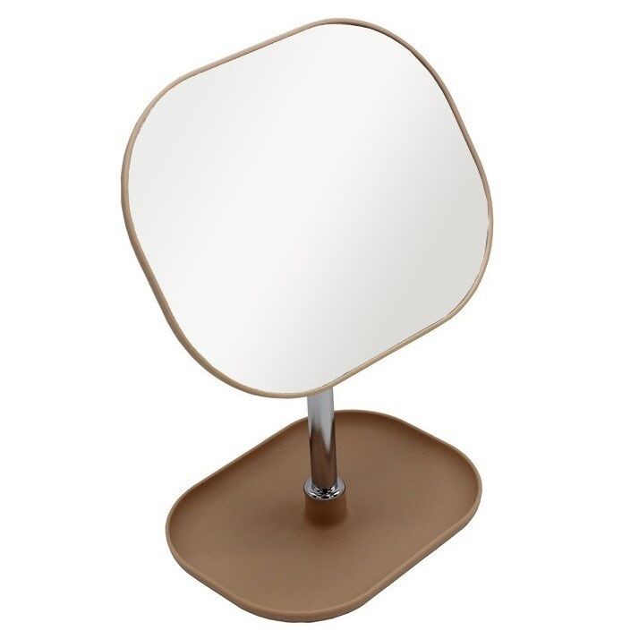 Ogledalo za šminkanje sa postoljem za nakit, Prljavo roze