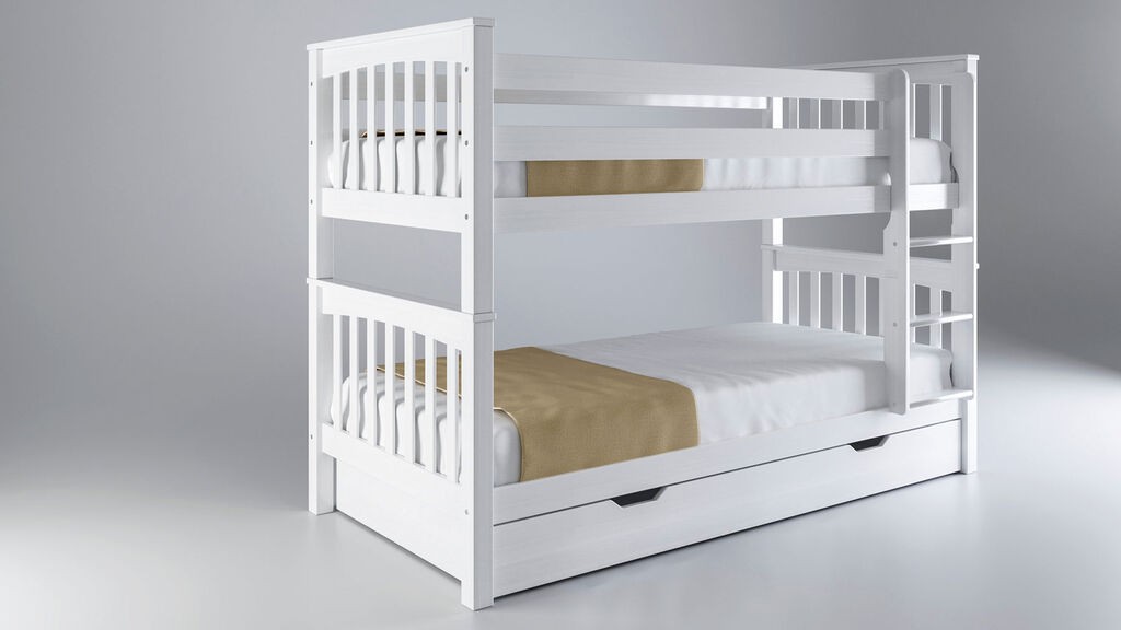 Krevet na sprat sa fiokom Mario, Bijeli