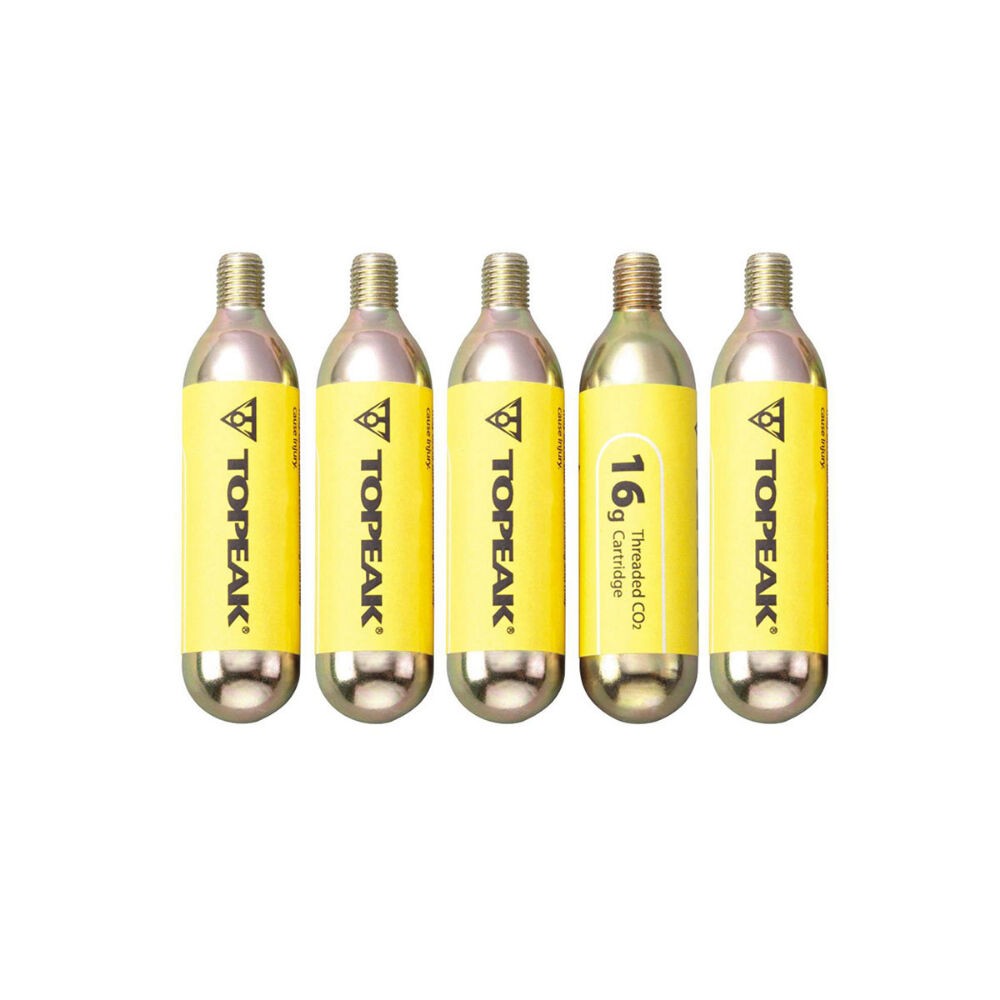 Topeak Kertridži za brzo pumpanje biciklističkih guma 166, CO2, 5 komada