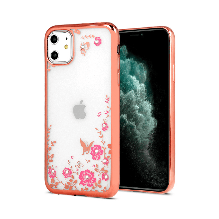 Zadnja maska diamond flower za iPhone 12/12 PRO, Providna