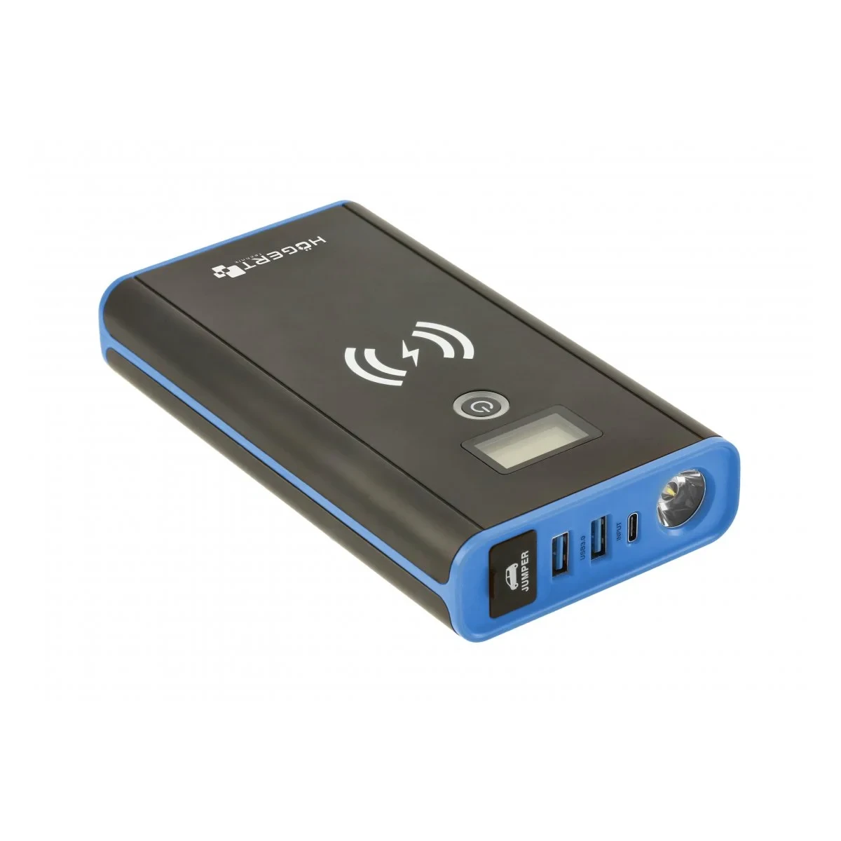 Hoegert Prenosni starter 400 A sa 10 W bežičnim punjačem HT8G623, Plavi