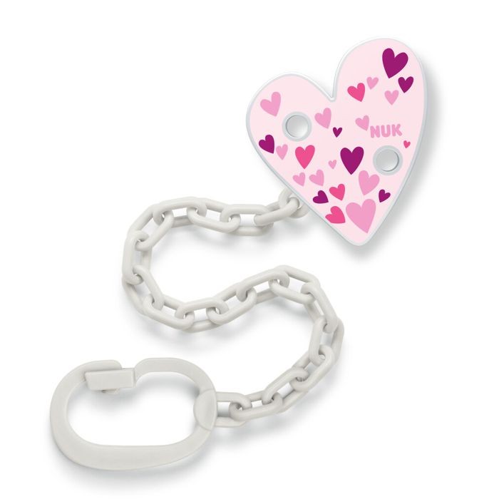 NUK Lančić za dudu SORT Srce, Roze