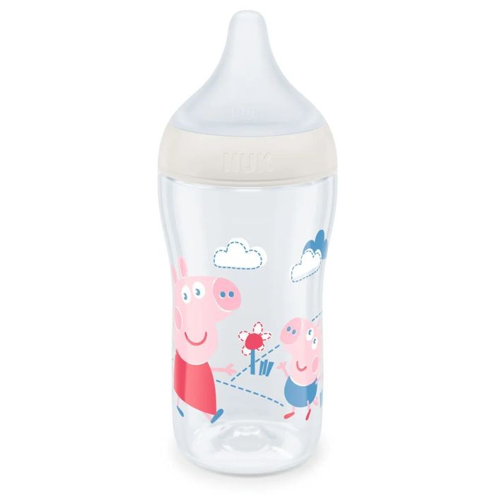 NUK Perfect Match Bočica 260 ml. 3+m - Peppa Pig, Bijela