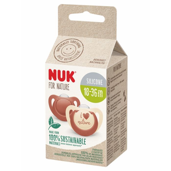 NUK For Nature duda 2komada 18-36m, Bordo