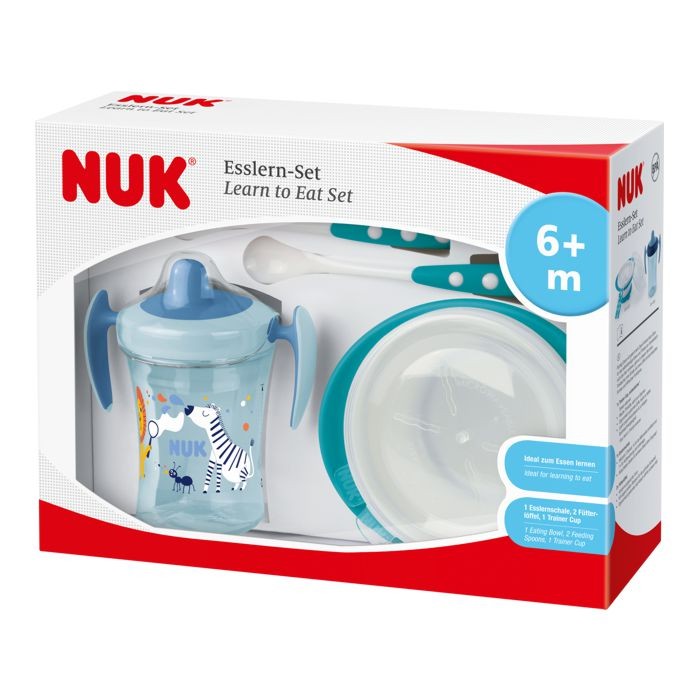 NUK Set za učiti jesti Dječak, Plavi