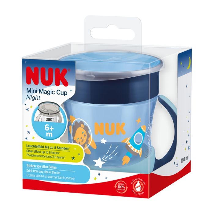 NUK Mini Magic Cup - svijetli u mraku, Plava