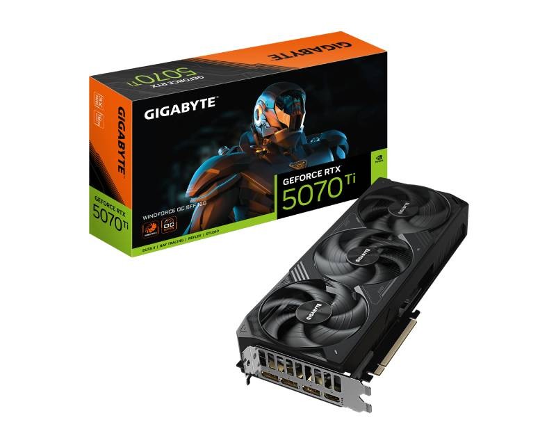 Gigabyte Grafička kartica nVidia GeForce RTX 5070 Ti WINDFORCE 16GB 256bit GV-N507TWF3OC-16GD