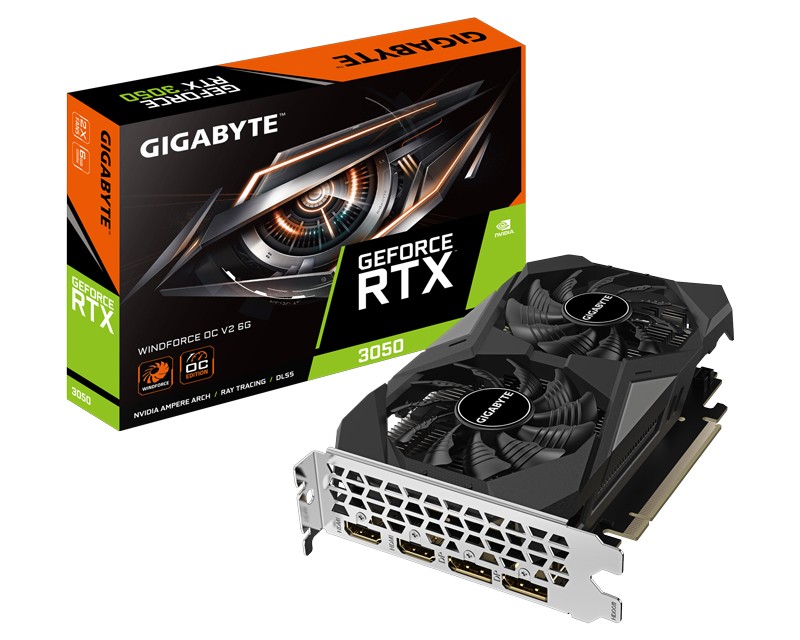 Gigabyte Grafička kartica nVidia GeForce RTX 3050 6GB 96bit GV-N3050WF2OCV2-6GD