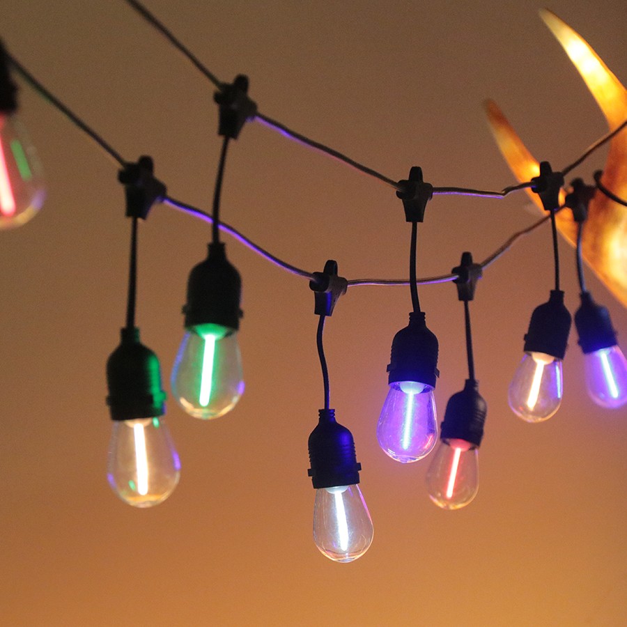 Mass-light Rasvjetni lanac sa grlima 10M i sijalicama RGB, Crni