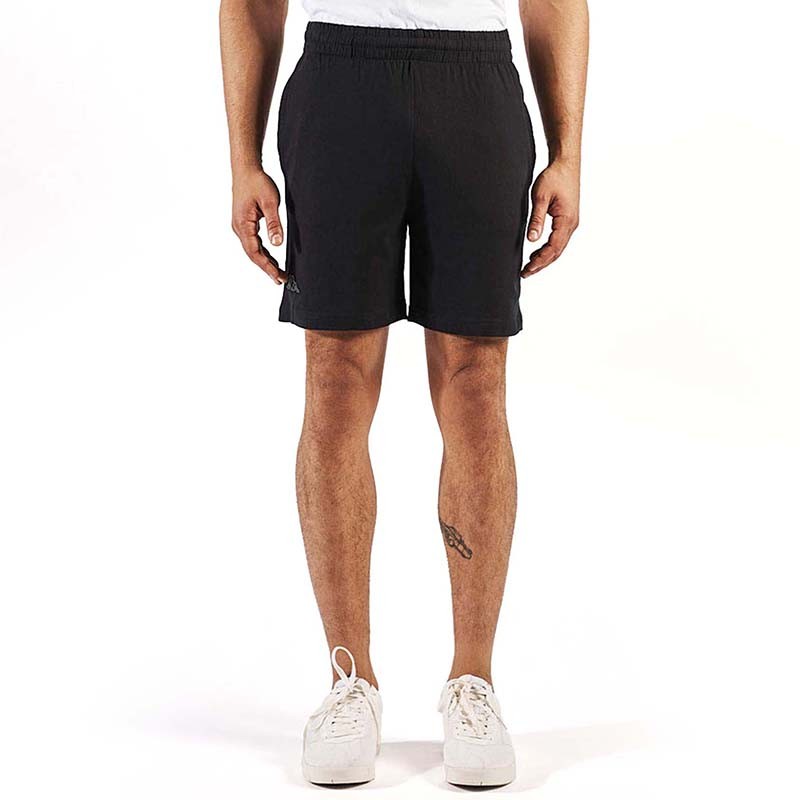 Kappa muške kratke hlače Logo caber, crne