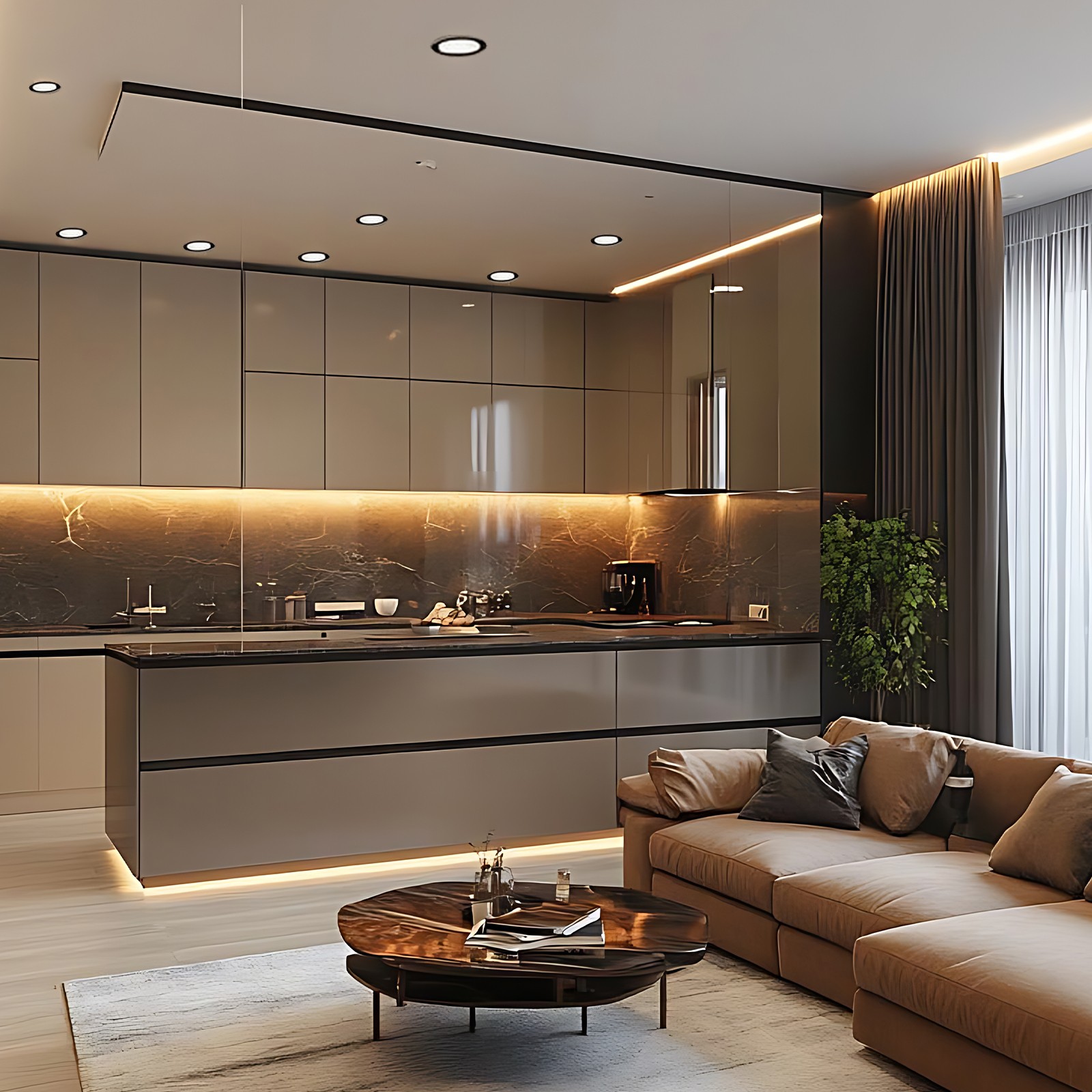 Mass-light LED Plafonjera Uran ML-8005-8W, Crna