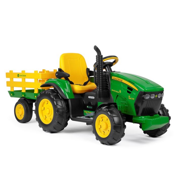 Peg perego John Deere 12V Traktor sa opcijom daljinskog upravljanja, Zeleni
