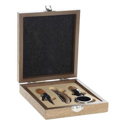 Atmosfera Set sommelier kit Secret de Gourmet 160753, 4 komada, Smeđi
