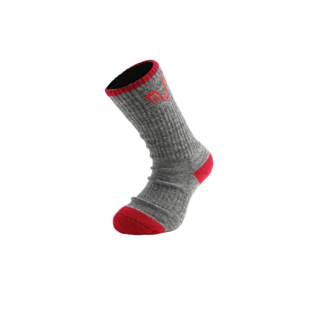 Woolona Čarape za dječake, Sivo-Crvene