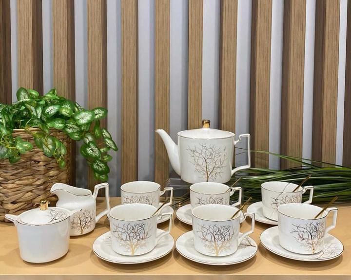 Milleryt Set za čaj Vadi, Bijeli