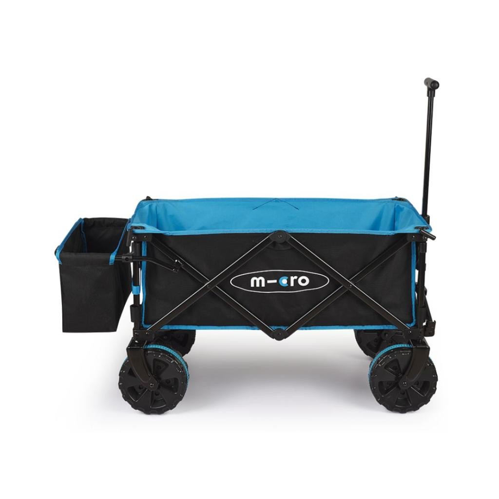 Micro Sklopivi transportni vagon Deluxe Pro, Crno-plavi