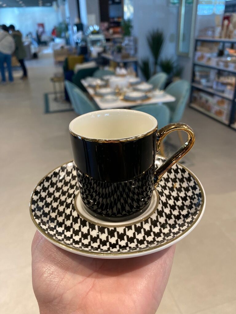 Milleryt Set šoljica KPG-093, 6 komada, 100 ml, Crne