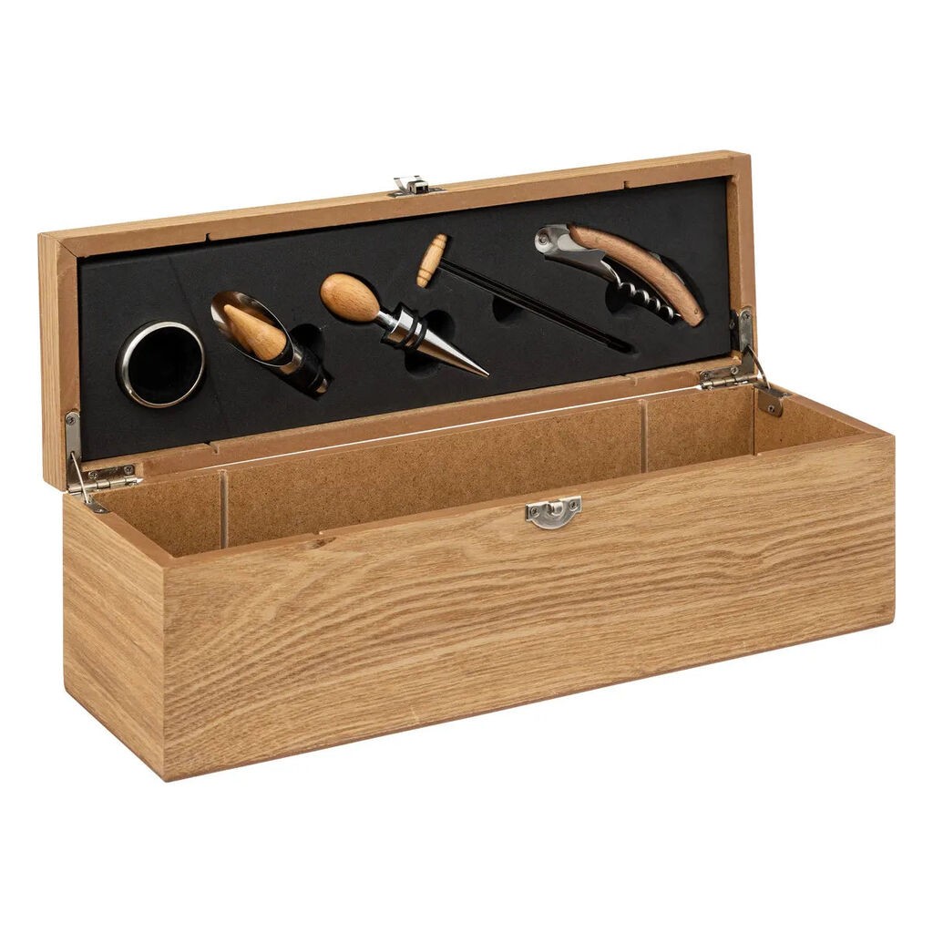 Atmosfera Sommelier komplet Wood Marc, 5 komada, Smeđi