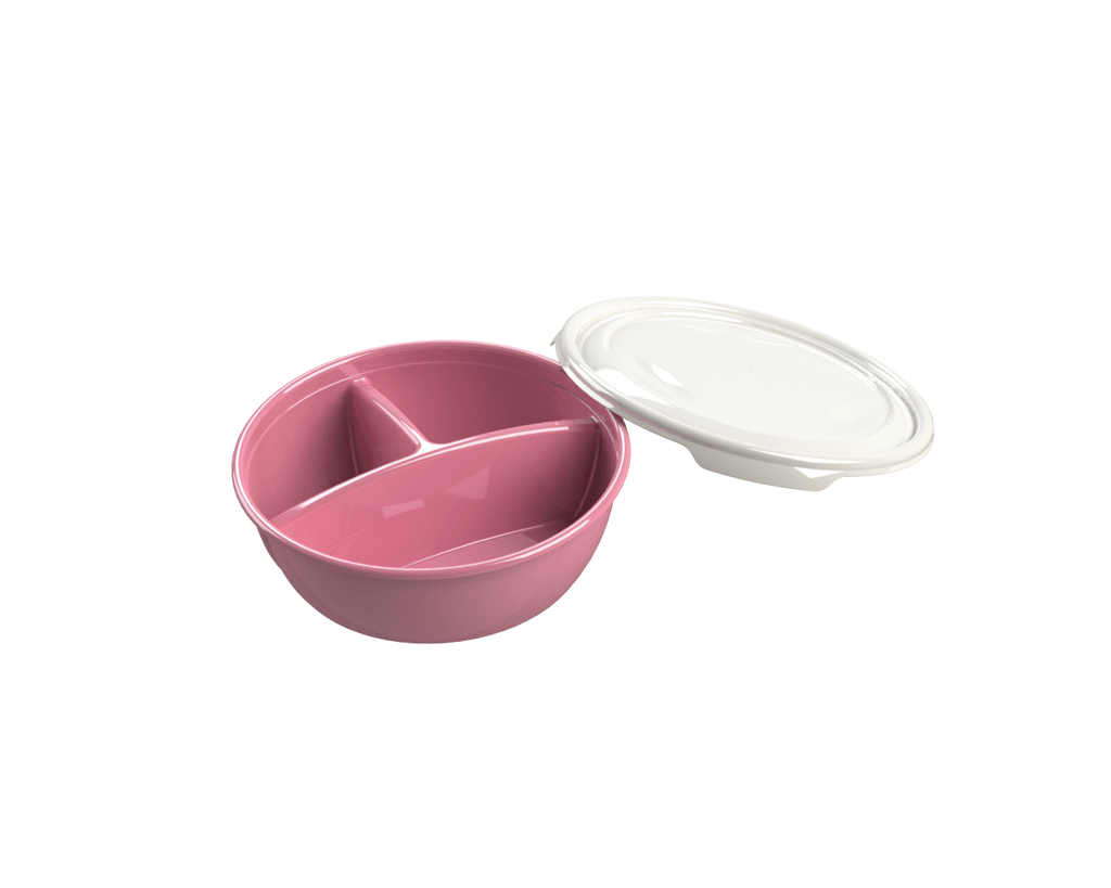 Fora Trodijelna posuda Moon Lunch, (0,4+0,2+0,2L), Roze