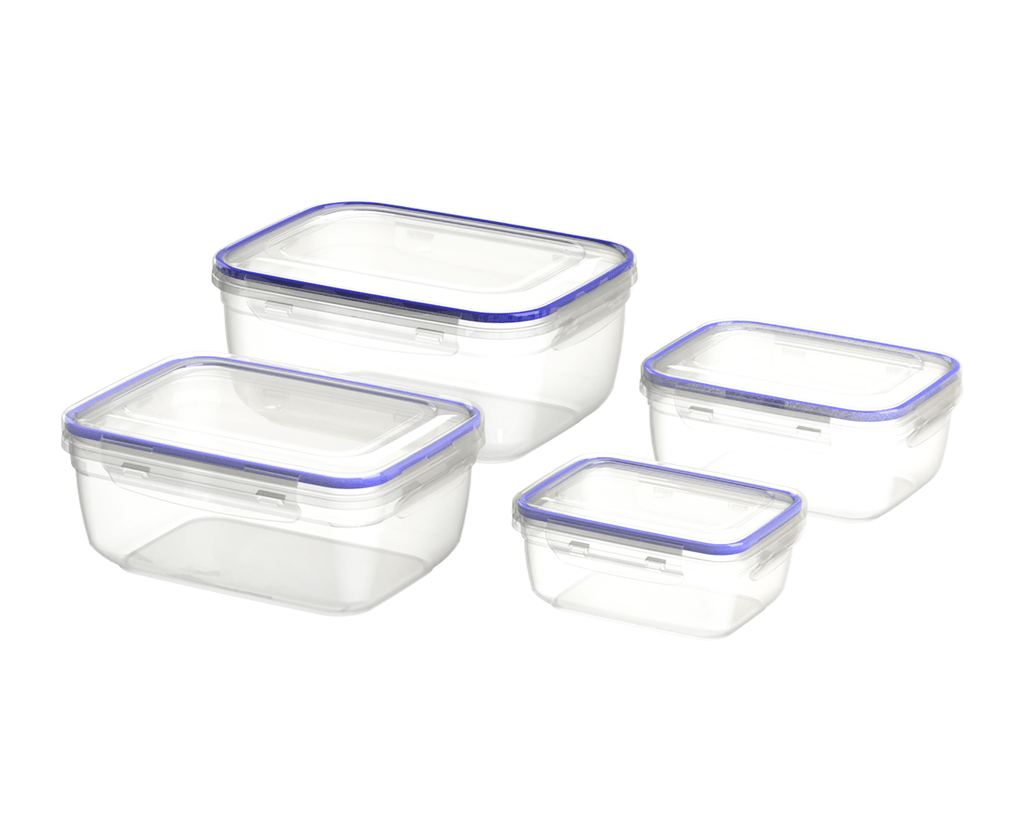 Fora Set posuda za hranu Set posuda za hranu Lock & Safe Box R, (0,4+0,8+1,4+2,3L), 4 komada