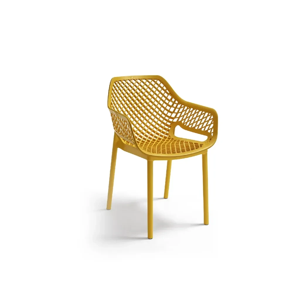 Bica Plastična baštenska stolica ARIA, žuta