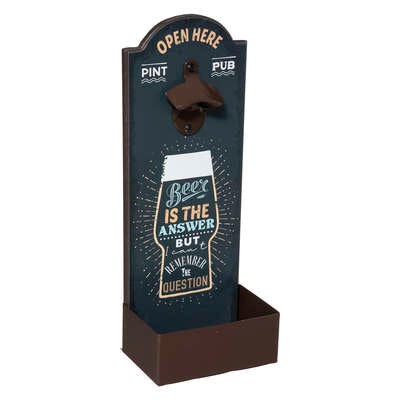 Atmosfera Drveni otvarač za boce Lenzo 141118, H36,5, Šareni