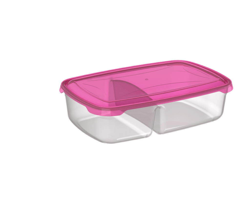 Fora Posuda za hranu Cool & Safe Box R, Dvodijelni, 0,5+0,3L, Roze