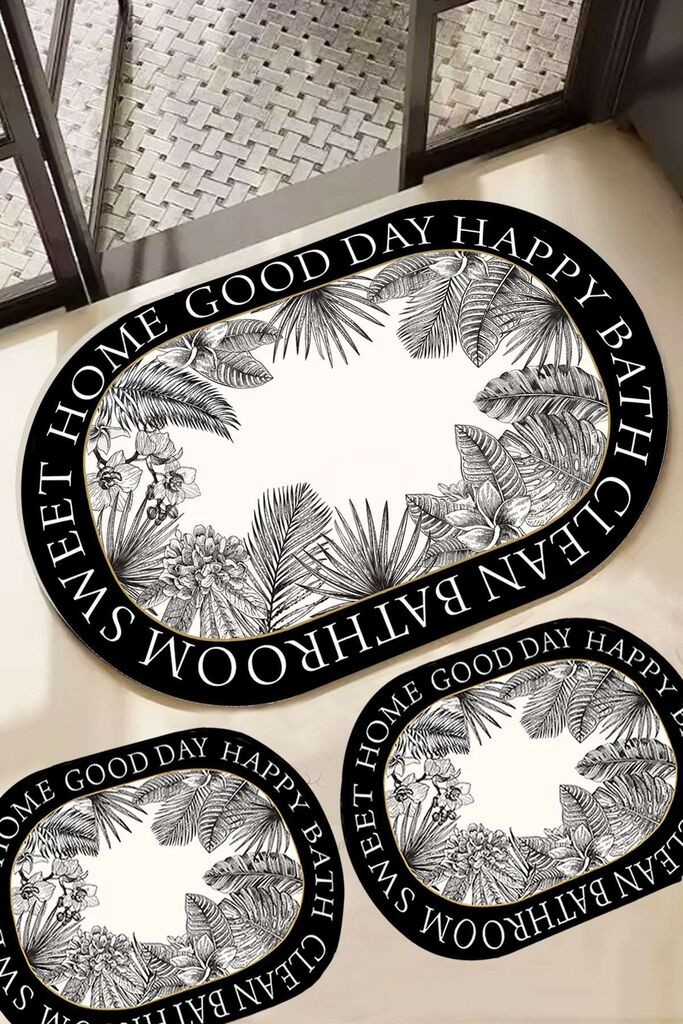 L'essentiel Maison Carriera set tepiha za kupatilo, 3 komada, šareni